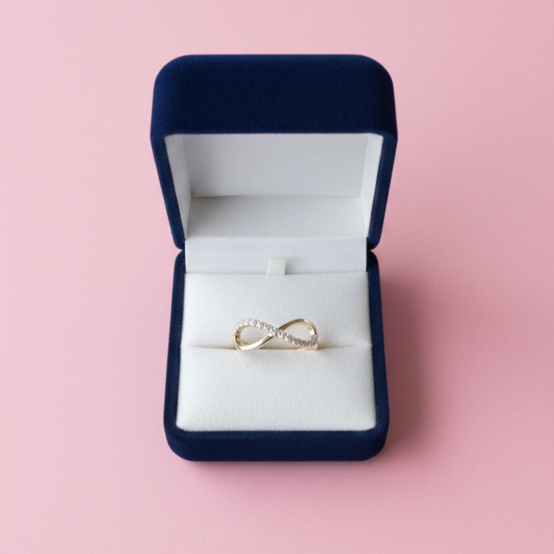 Sparkling Silver Infinity Ring