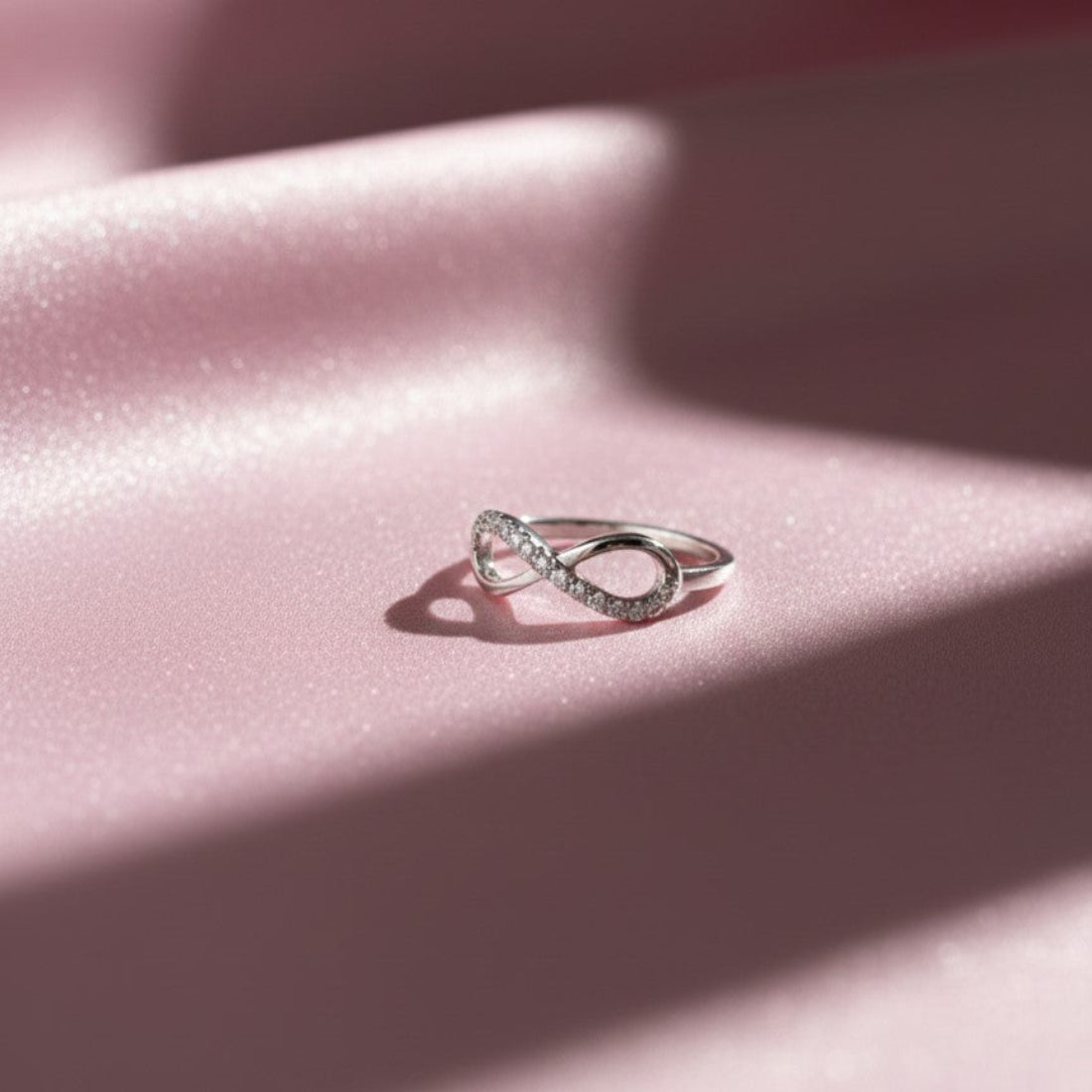 Sparkling Silver Infinity Ring