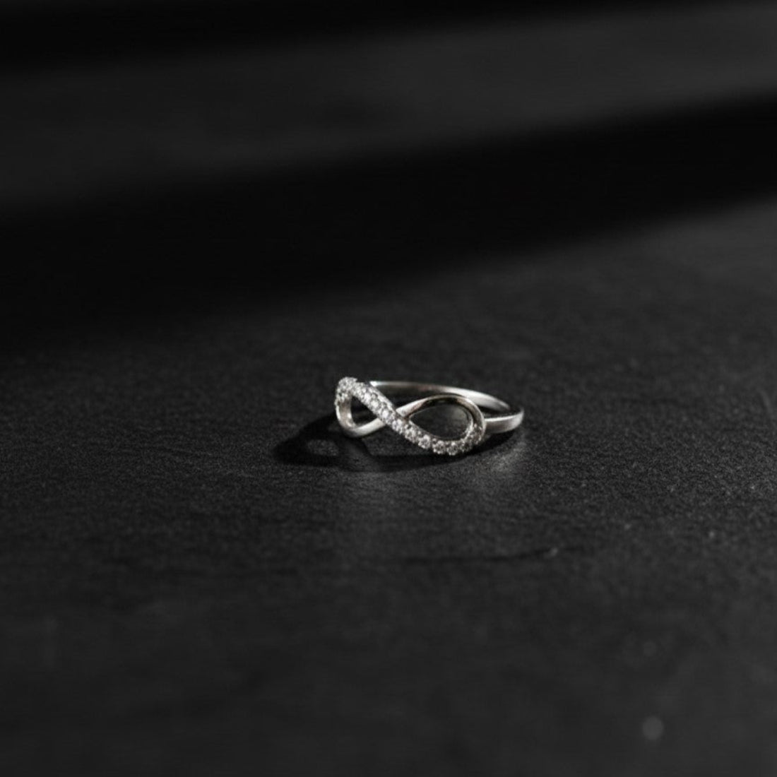 Sparkling Silver Infinity Ring