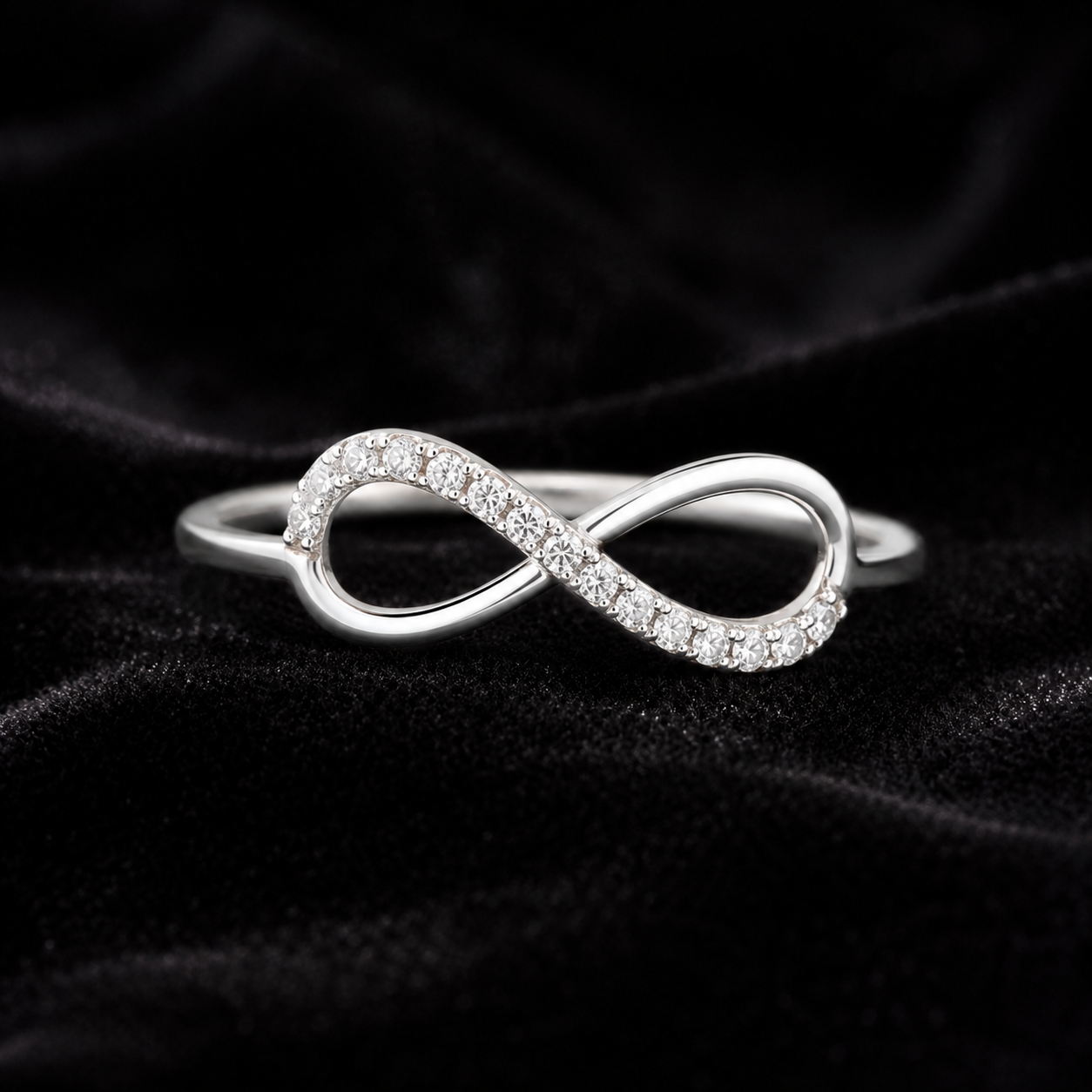 Couple Silver Ring Combo | Infinity & Diamond