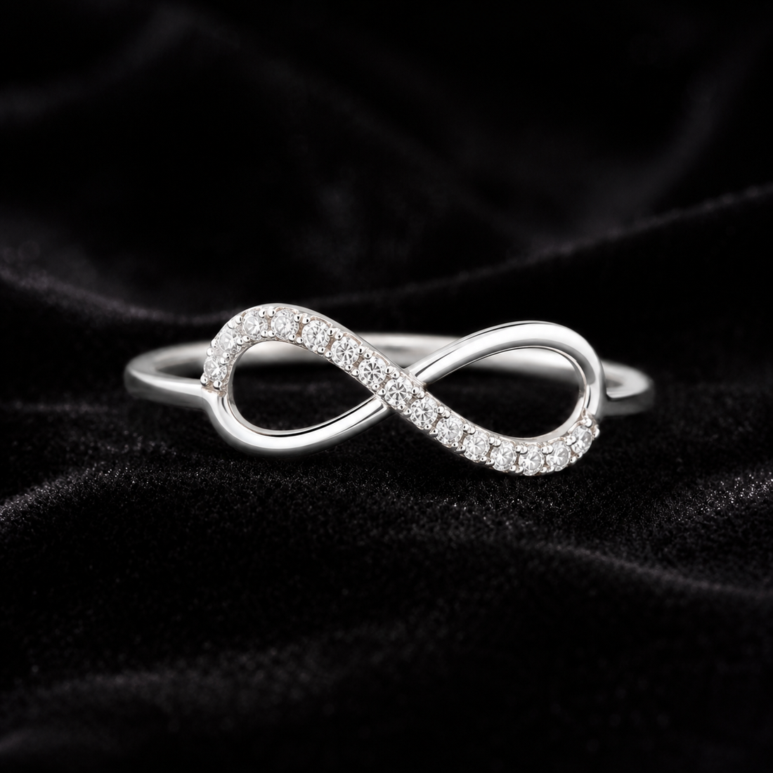 Couple Silver Ring Combo | Infinity & Diamond