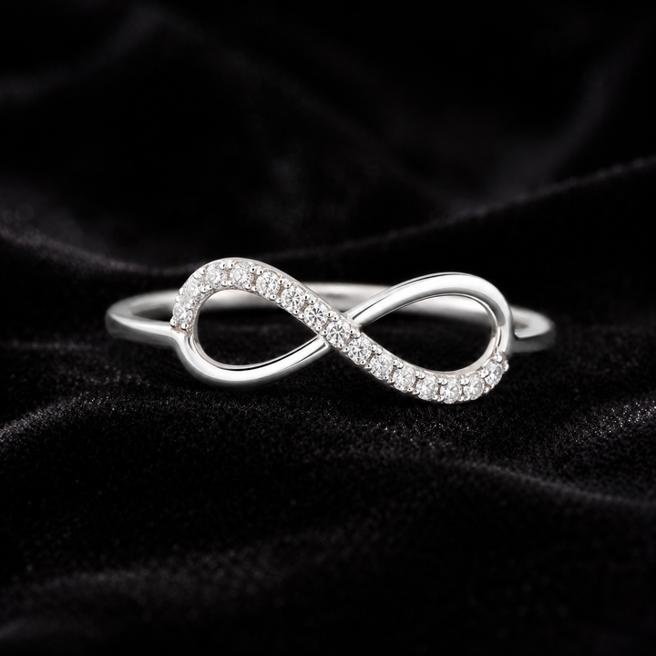 Couple Silver Ring Combo | Infinity & Diamond