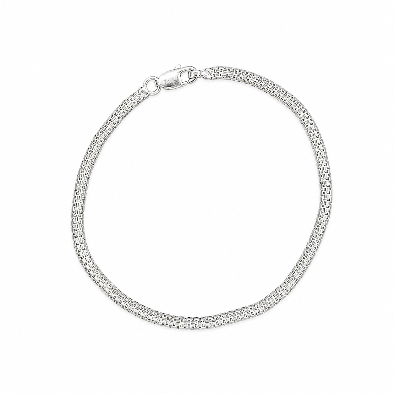 Premium Silver Bracelet for Men & Women | Elegant Box Chain Design