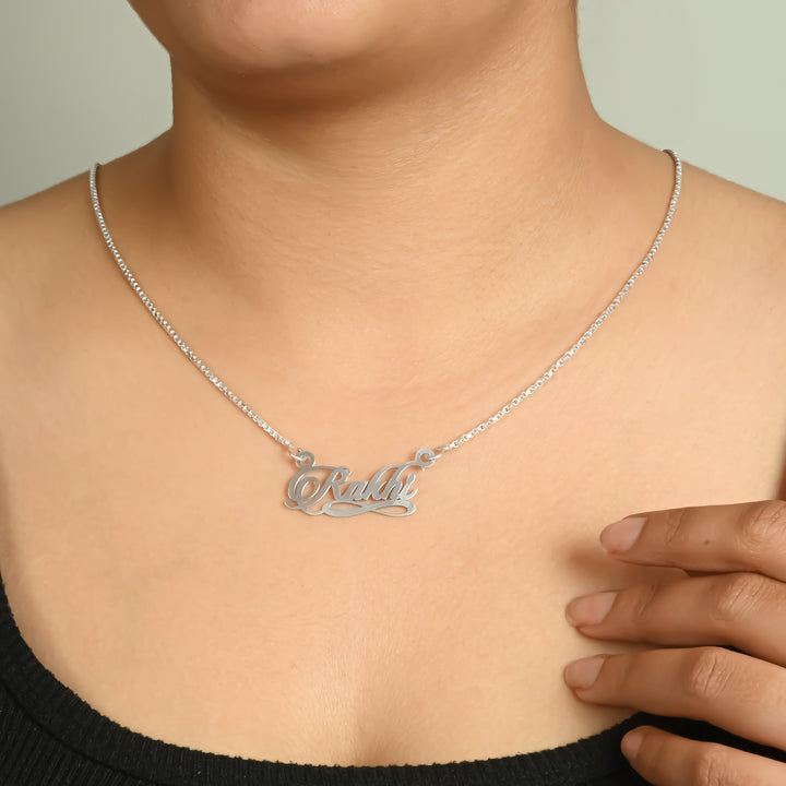 SIlver Personalized Name Pendent Make It Yours with a Name