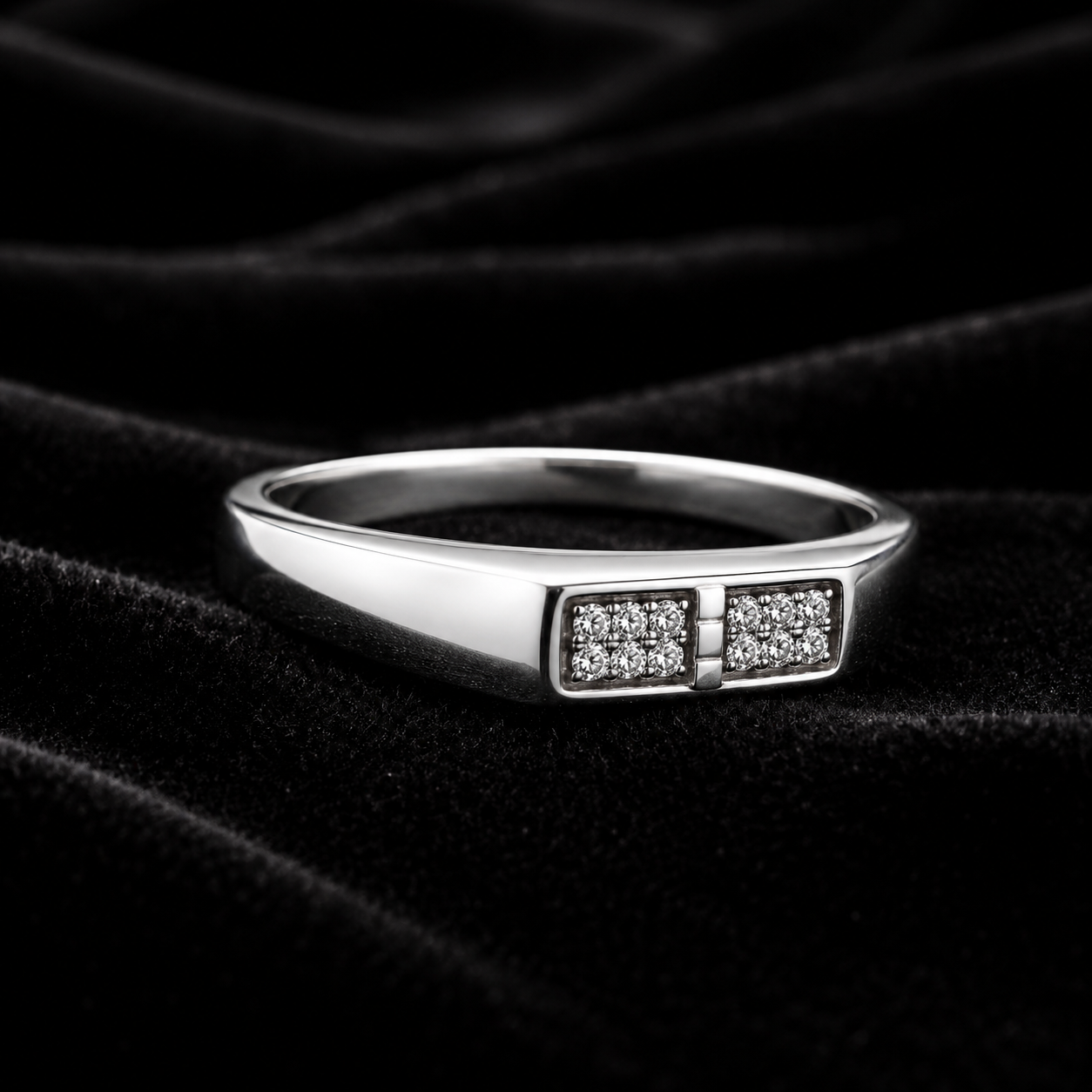Elegant Couple Silver Ring Set – Stylish Matching Rings for Couples