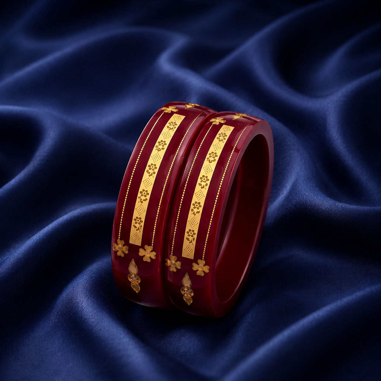 Luxury Red & Gold Bridal Bangles for Women | Traditional Designer Wedding Bangles
