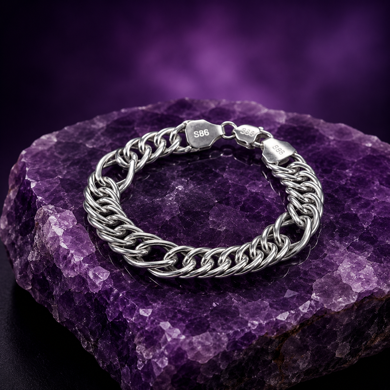 925 Sterling Silver Cuban Link Bracelet | Premium Chain Bracelet for Men & Women