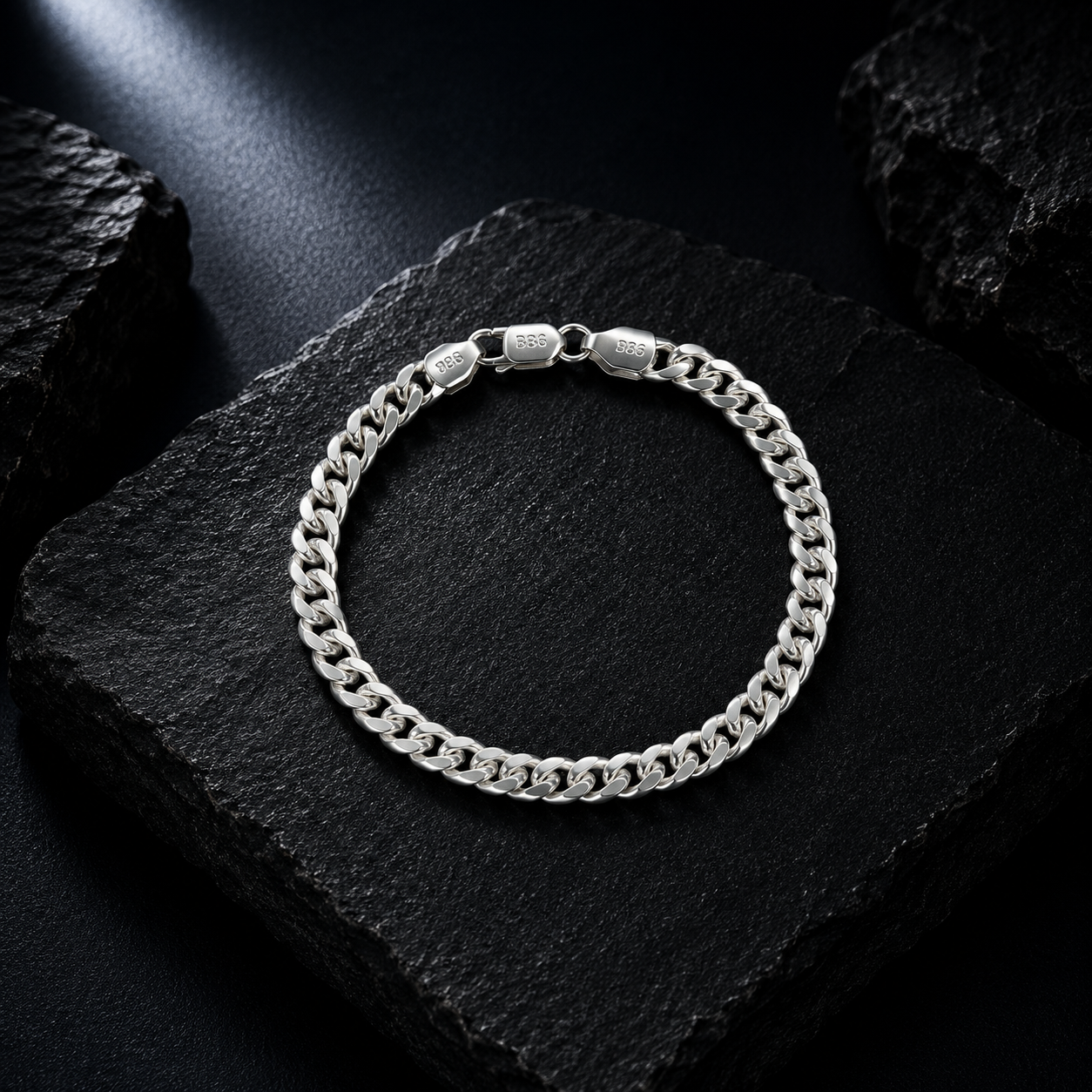 925 Sterling Silver Curb Chain Bracelet | Premium Classic Link Bracelet for Men & Women