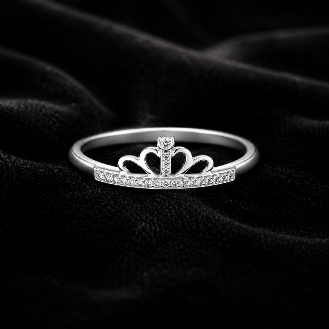 Elegant Couple Silver Ring Set – Stylish Matching Rings for Couples