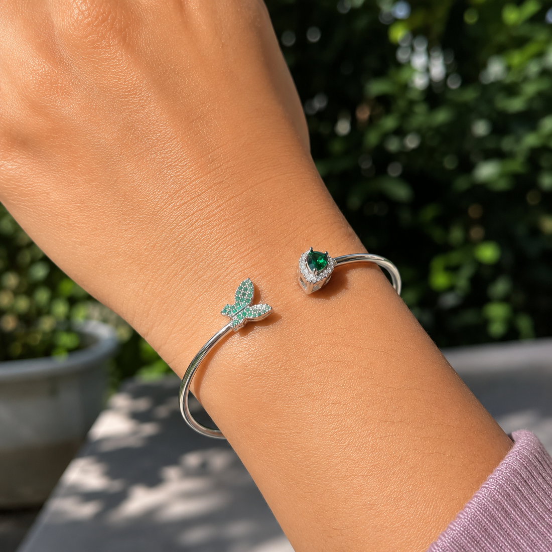 Luxury Silver Butterfly Bracelet ✨
