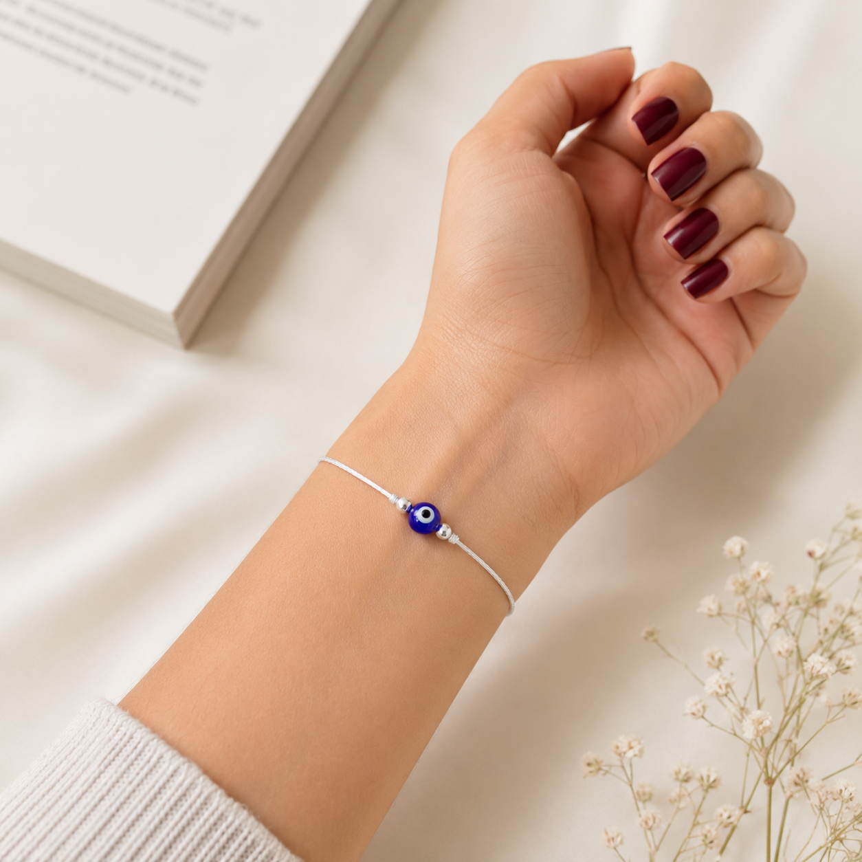 Duo Tone Silver Couple Bracelet Set