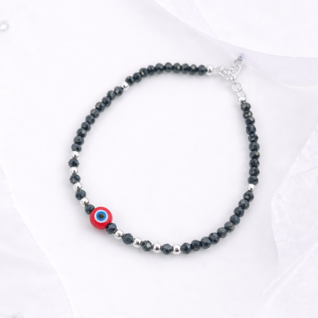 Red Evil eye Spinel Protection Bracelet