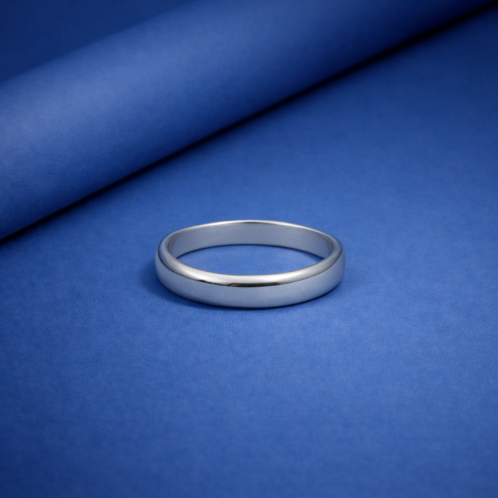 Timeless High-Polished Sterling Silver Unisex Band Ring