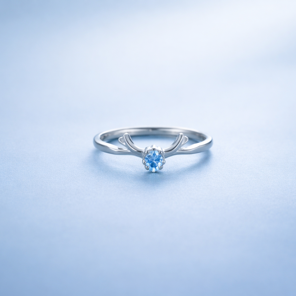 Midnight Sapphire Elegance Silver Ring