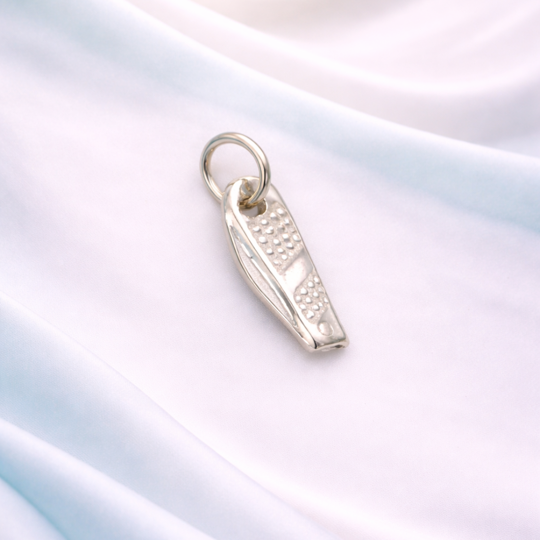 Silver Miniature Folding Knife Pendant