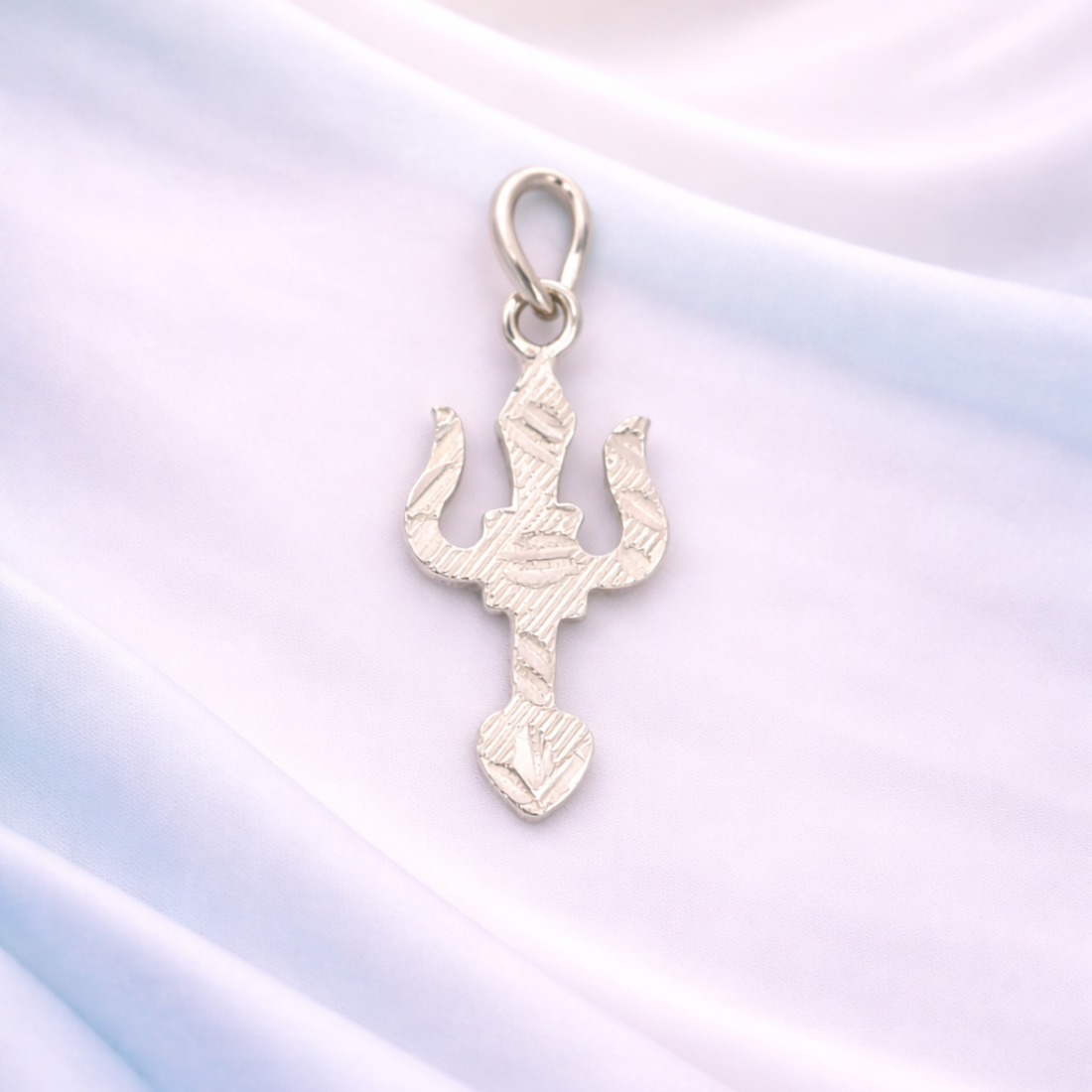 Handcrafted Silver Lord Shiva Trishul Pendant