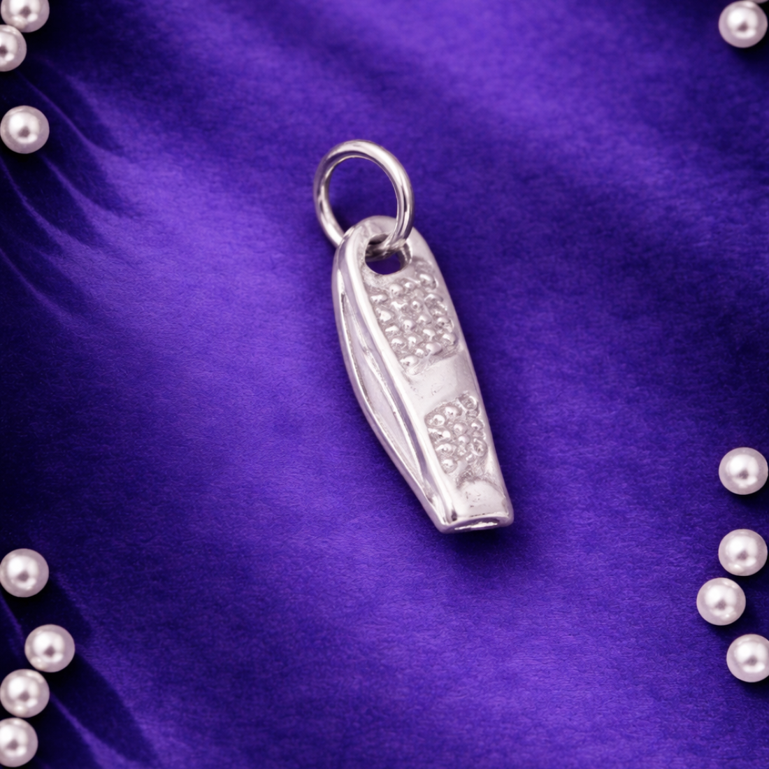 Silver Miniature Folding Knife Pendant