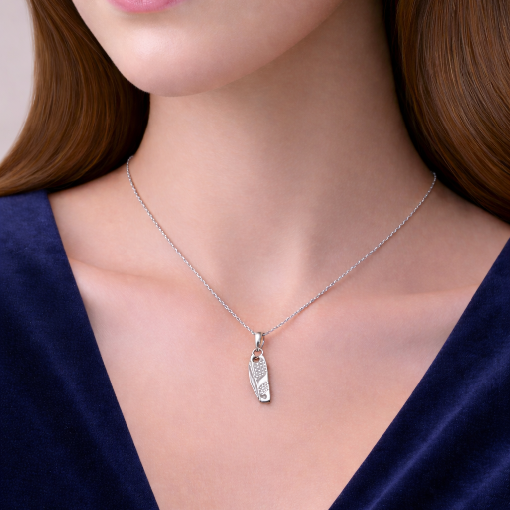 Silver Miniature Folding Knife Pendant