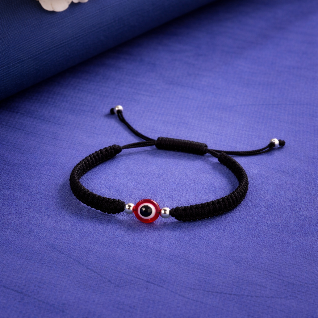 Red Evil Eye Black Braided Bracelet