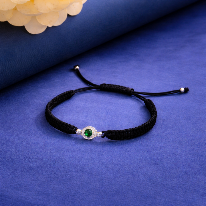 Elegant Emerald Green Crystal Adjustable Bracelet