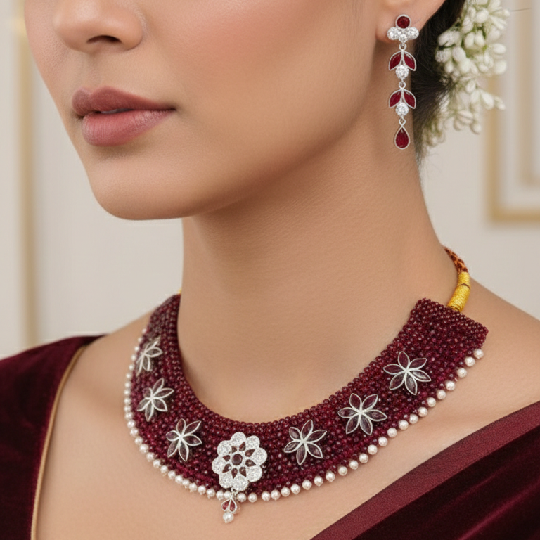 Strand Emerald Diamond Choker