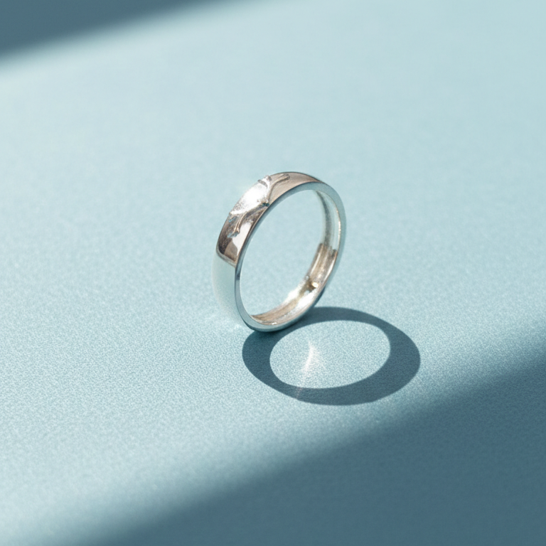 Elegant Silver Deer Antler Adjustable Band Ring