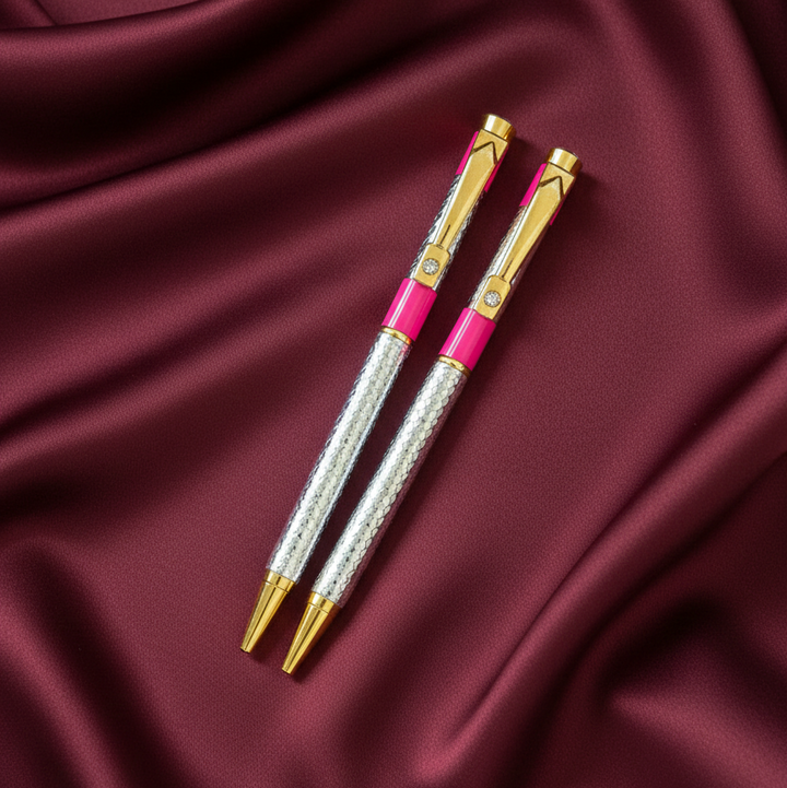 The Duchess Radiant Crystal Ballpoint Silver Pen