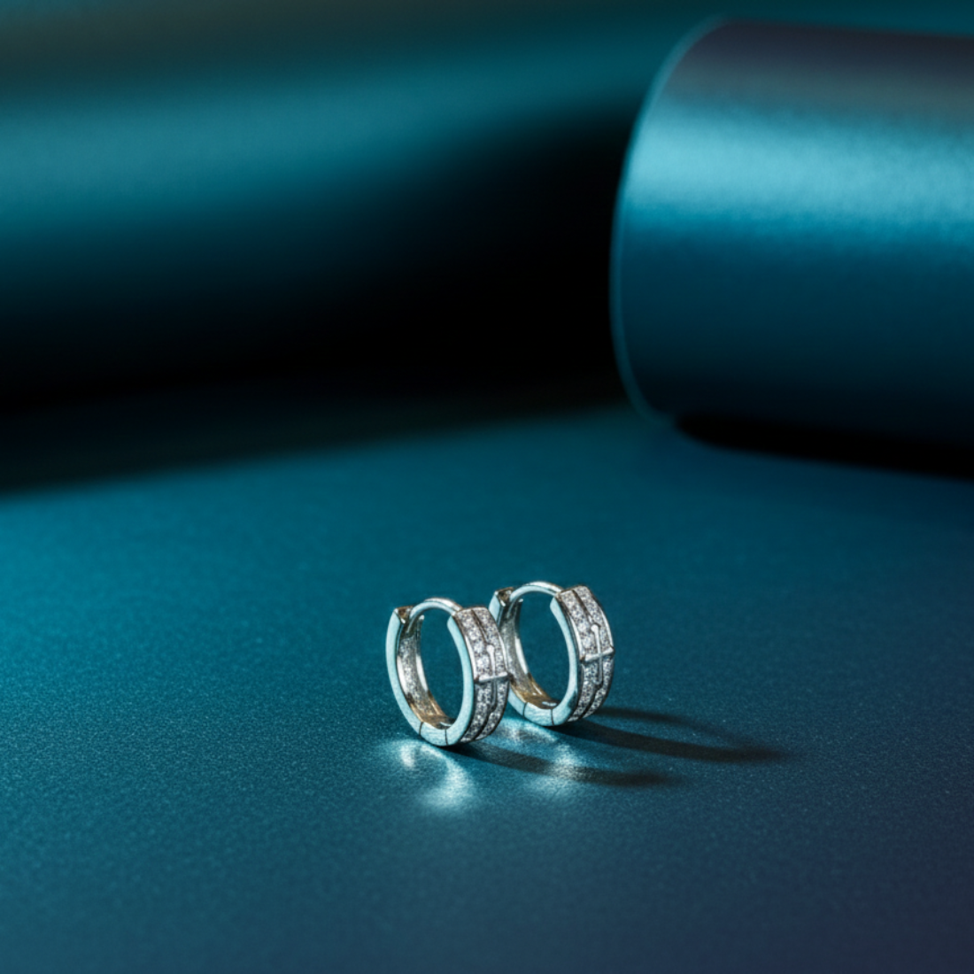 Sparkling Huggie Hoops Elevate Style