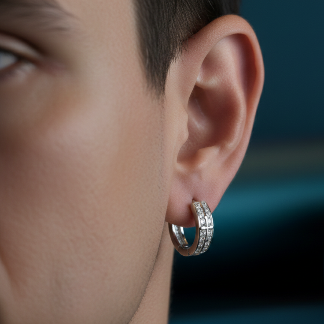 Sparkling Huggie Hoops Elevate Style