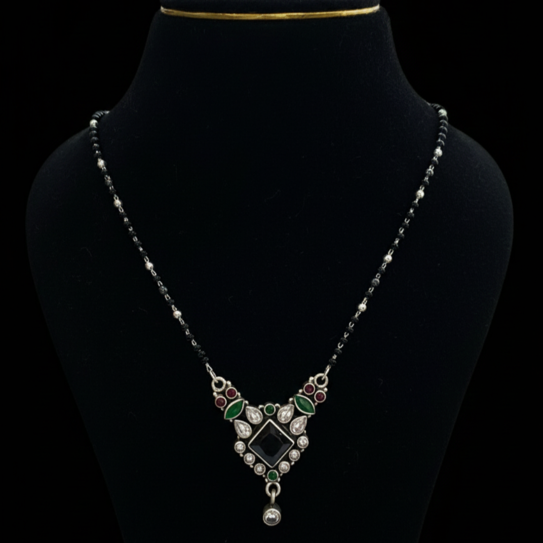 Traditional Elegance Black Bead Mangalsutra