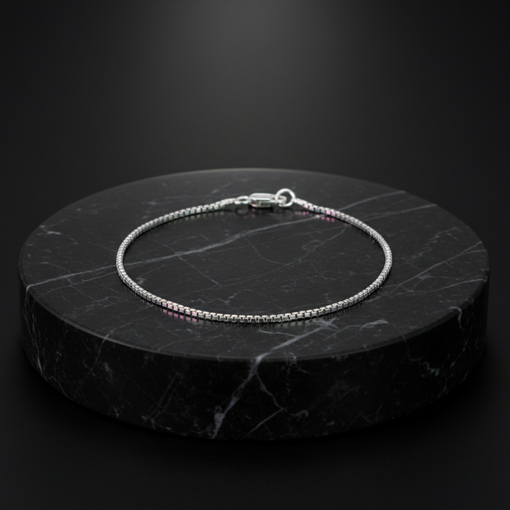 Venetian Box Chain Sleek Minimalist Bracelet
