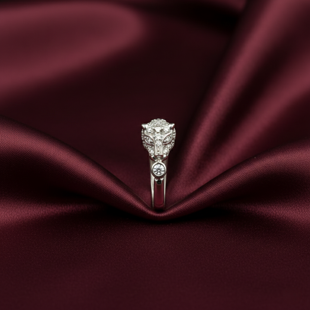 Eternal Panther Pavé Statement Ring