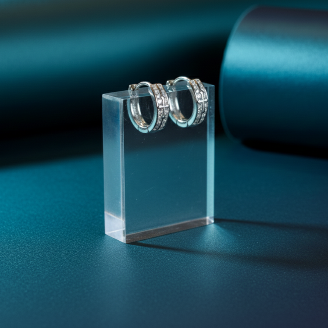 Sparkling Huggie Hoops Elevate Style