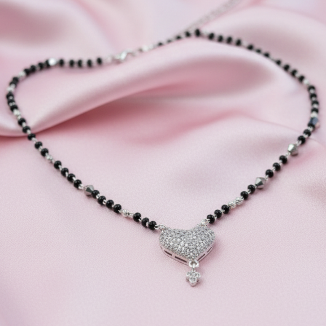 Elegant Heart Mangalsutra Pendant