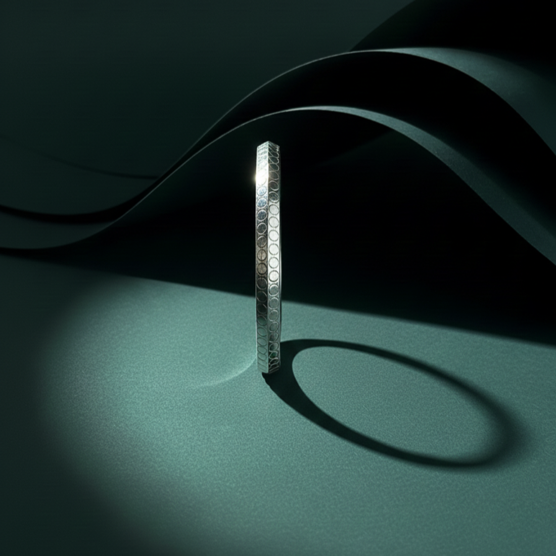 Textured Silver Kada Timeless Everyday Elegance