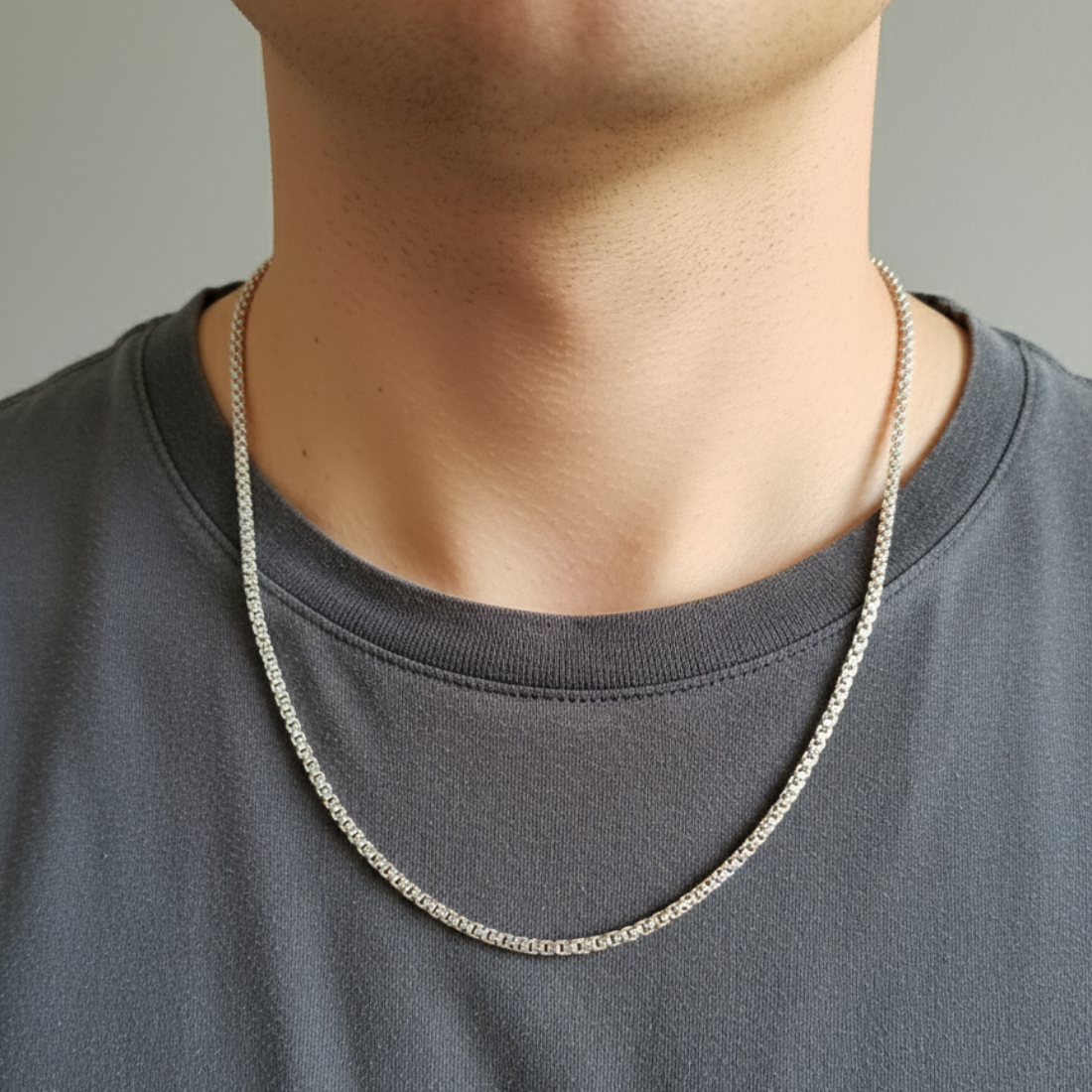 Silver Sterling Great Desire Boys Chain