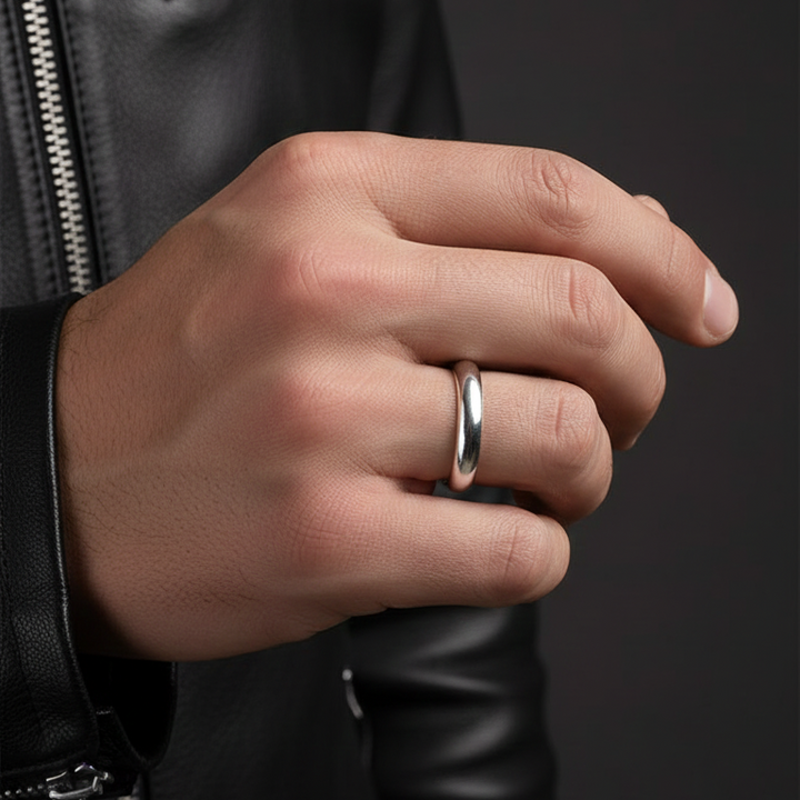 Timeless High-Polished Sterling Silver Unisex Band Ring