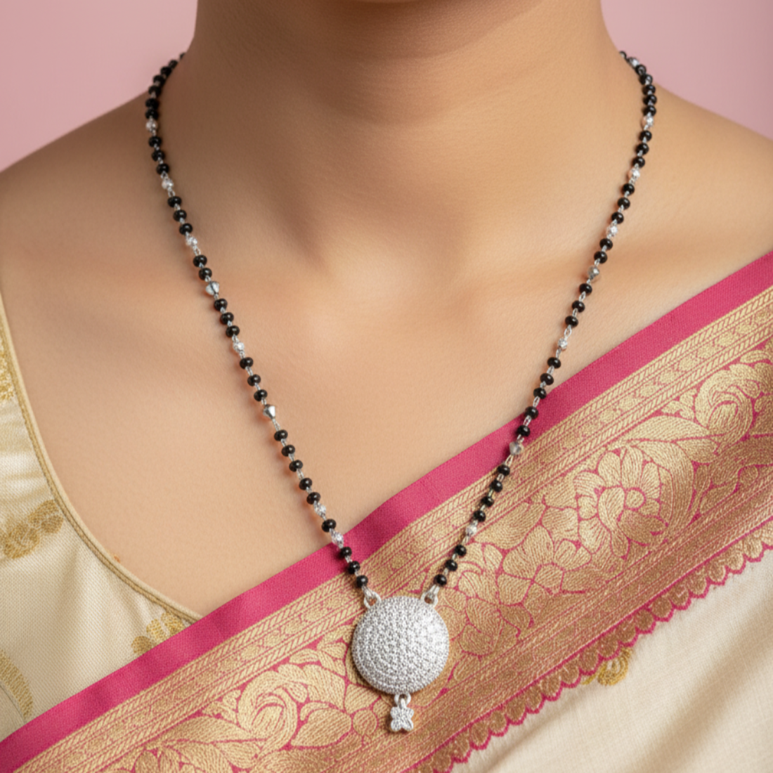 Elegant CZ Mangalsutra Necklace