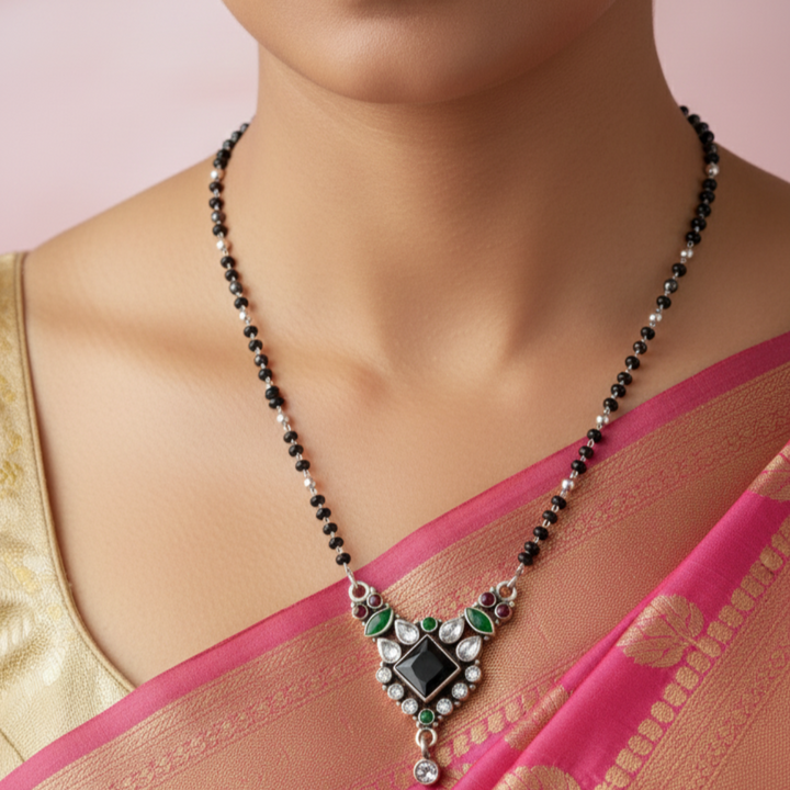 Traditional Elegance Black Bead Mangalsutra