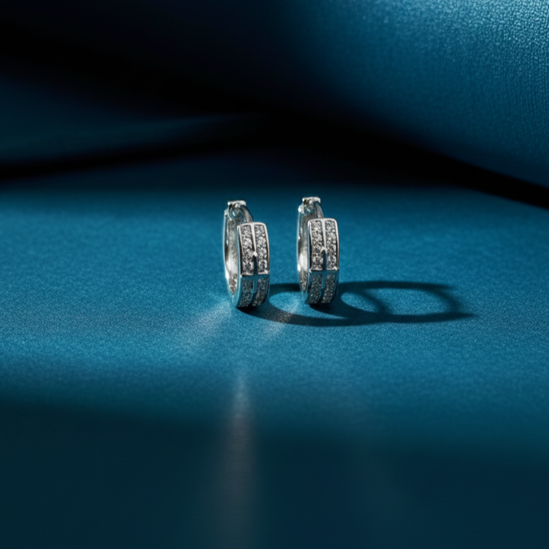 Sparkling Huggie Hoops Elevate Style