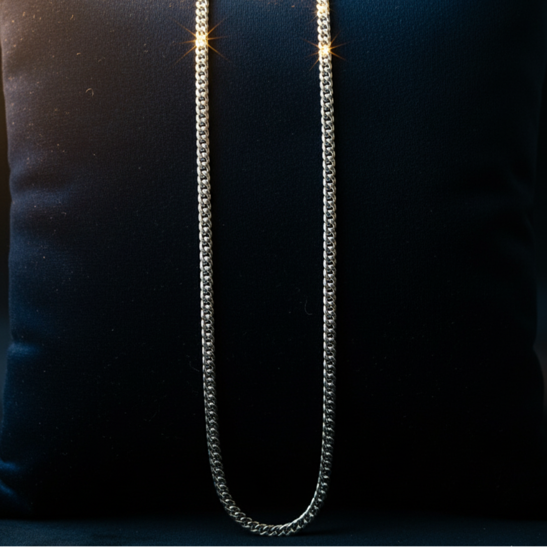 Sterling Silver Curb Chain For Boys