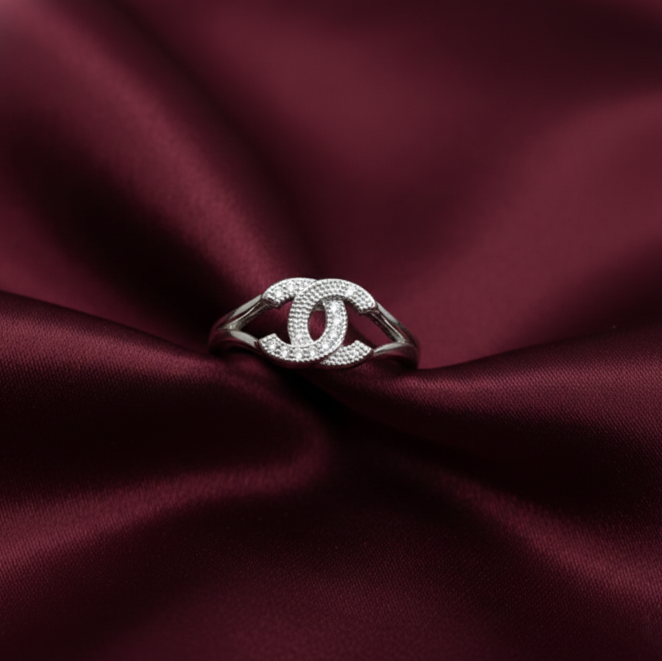 Eternal Interlocking Brilliance Silver Statement Ring