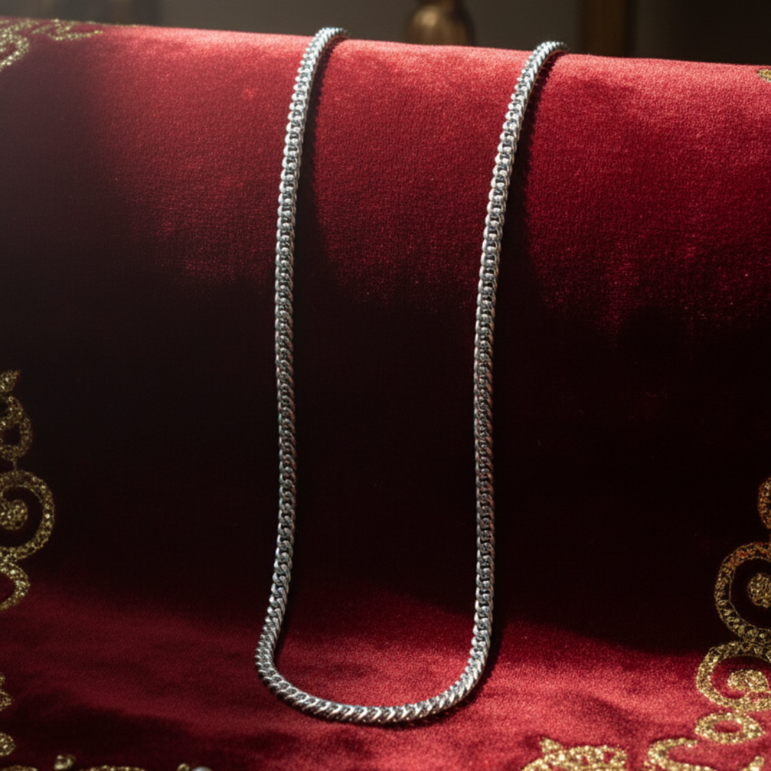 Sterling Silver Curb Chain For Boys