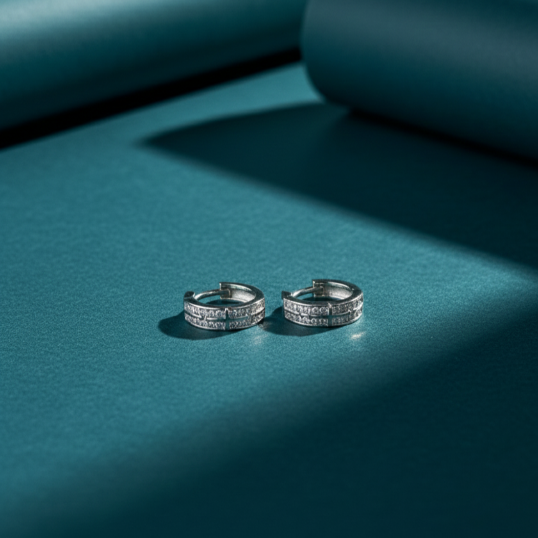 Sparkling Huggie Hoops Elevate Style