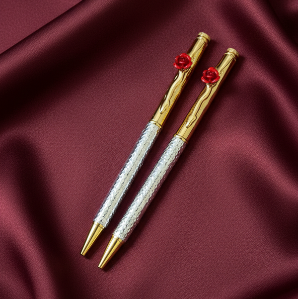 Eternal Rose Dual-Tone Textured Executive Ballpoint Pen