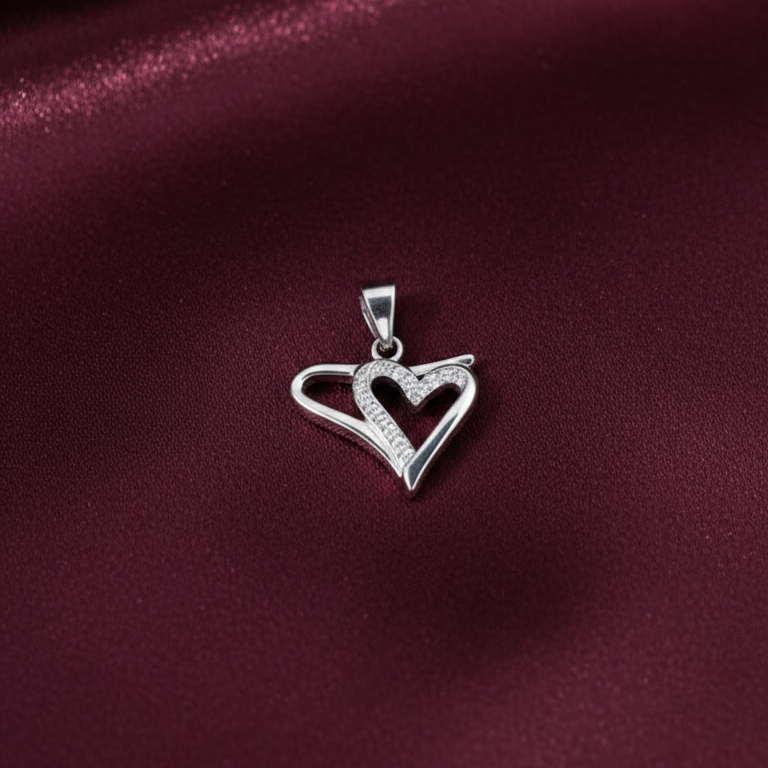 Eternal Heart Sterling Silver Chain Pendant
