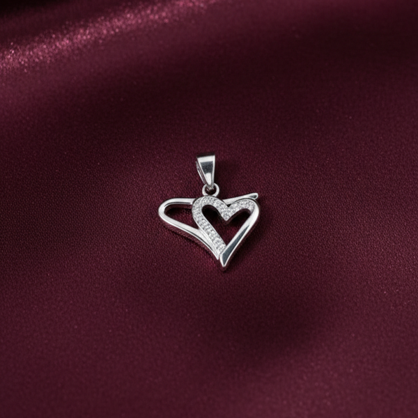 Eternal Heart Sterling Silver Chain Pendant