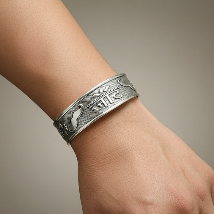 Silver Jaat Identity Adjustable Kada for Men