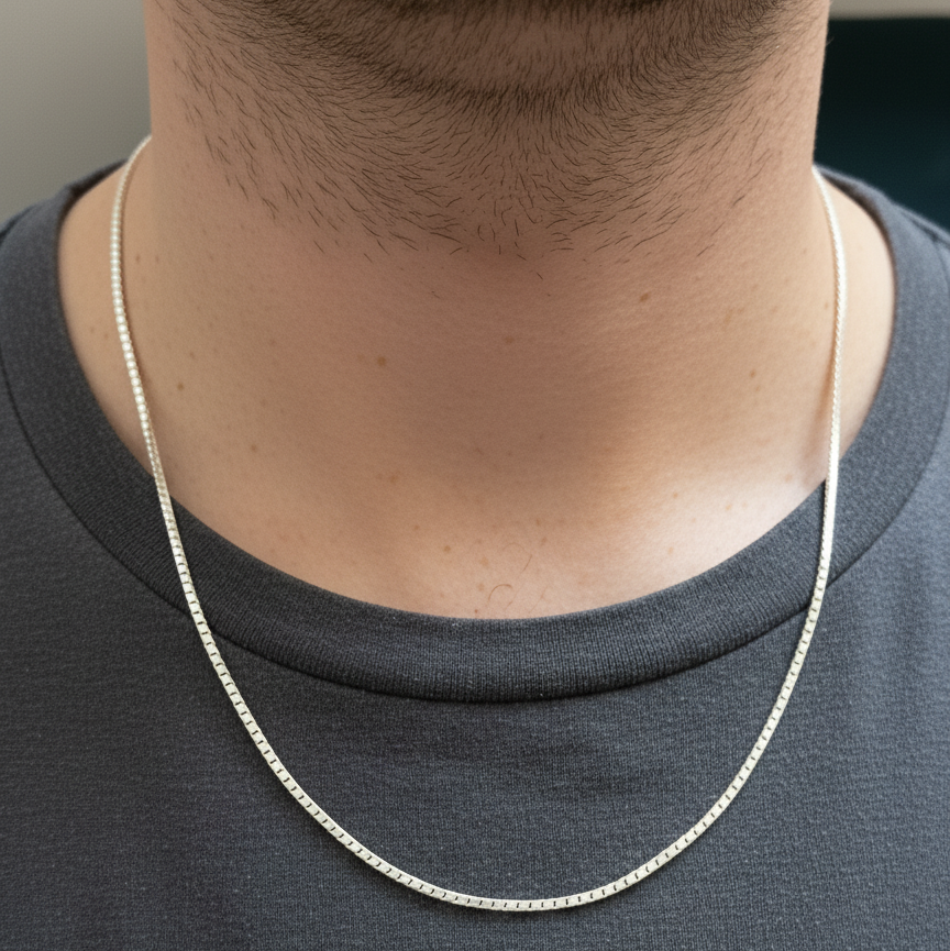 Silver Sterling Great Desire Boys Chain